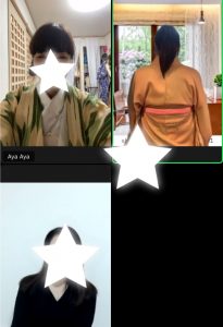 ZOOM オンライン 着物着付け教室